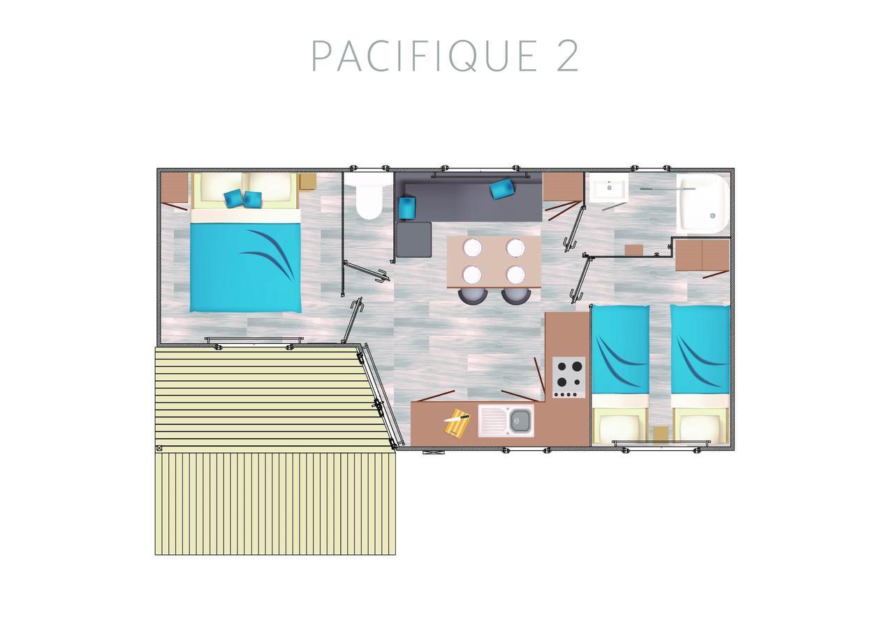Camping Le Panoramic Hotel Binic Bagian luar foto